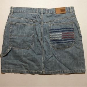 Vintage Tommy Hilfiger denim skirt light wash 12